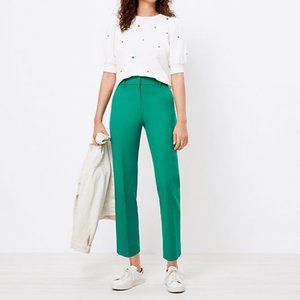 NWT Loft Perfect Straight Pants, Kelly Green